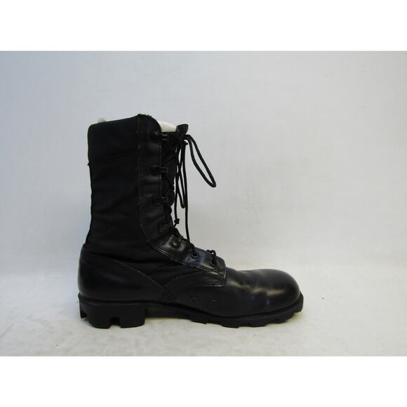 Ro Search Mens Size 7 R Black Leather Soft Toe Lace Up Tactical Work Boots